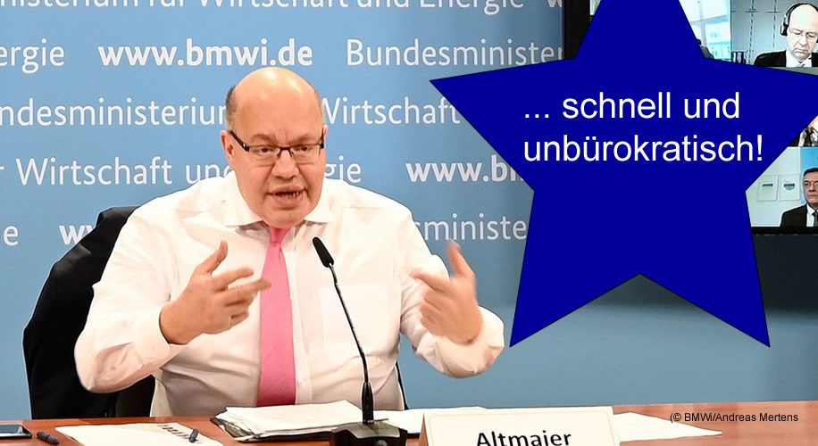 Peter Altmaier vor dem Wirtschaftsgipfel 2021